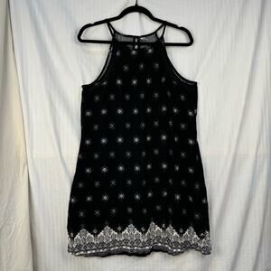 Mudd High Neck Halter Babydoll Mini Dress Women's Size Medium Boho Chic Y2K